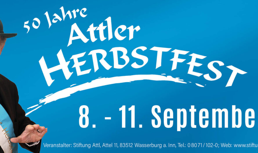 Vom 8. bis 11. September: 50 Jahre Attler Herbstfest